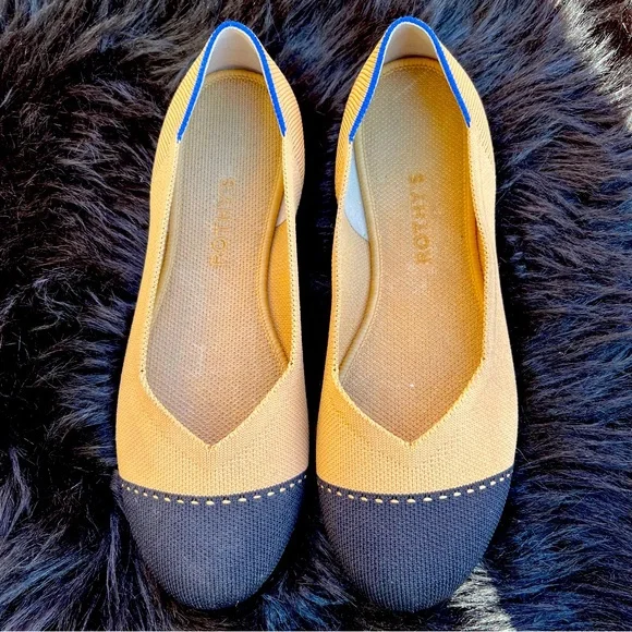 Rothy’s Color Block Rounded Toe Flats - Picture 1 of 13